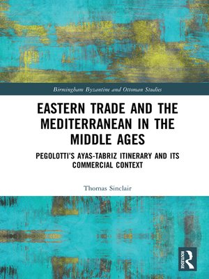 cover image of Eastern Trade and the Mediterranean in the Middle Ages